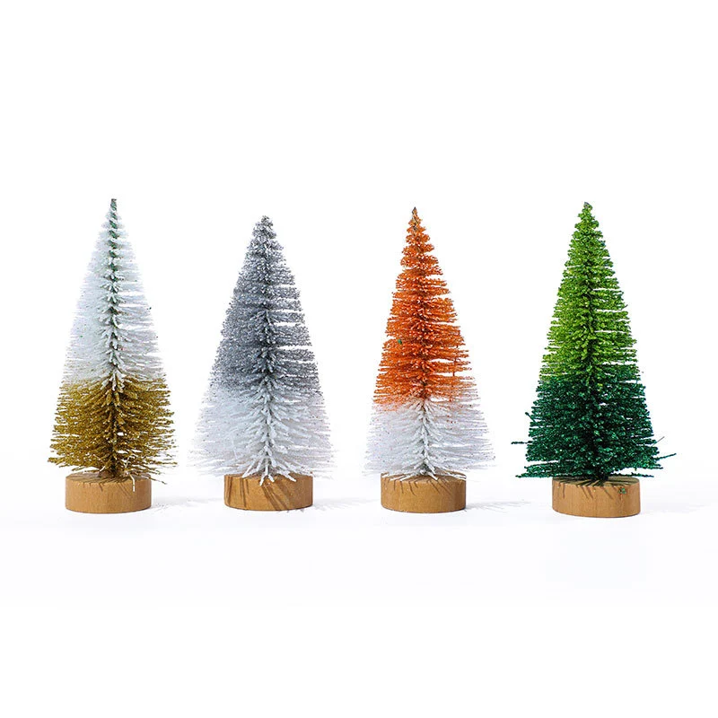 Miniature Christmas Tree Figurines Set Stornfield