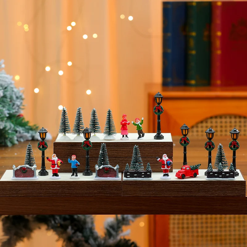 Miniature Christmas Scene Figurine Set Stornfield