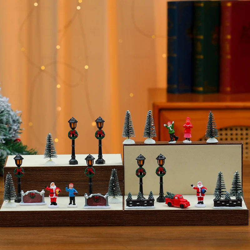 Miniature Christmas Scene Figurine Set Stornfield