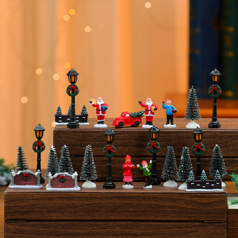 Miniature Christmas Scene Figurine Set Stornfield