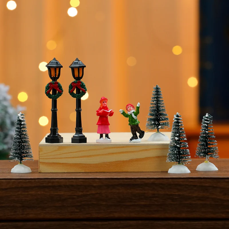 Miniature Christmas Scene Figurine Set Stornfield