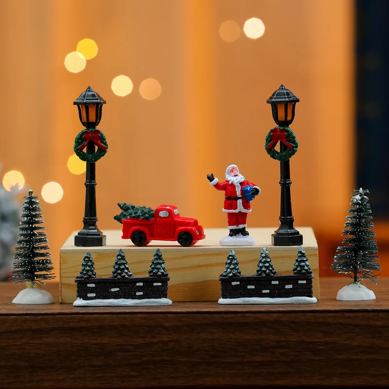 Miniature Christmas Scene Figurine Set Stornfield
