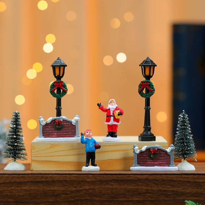 Miniature Christmas Scene Figurine Set Stornfield