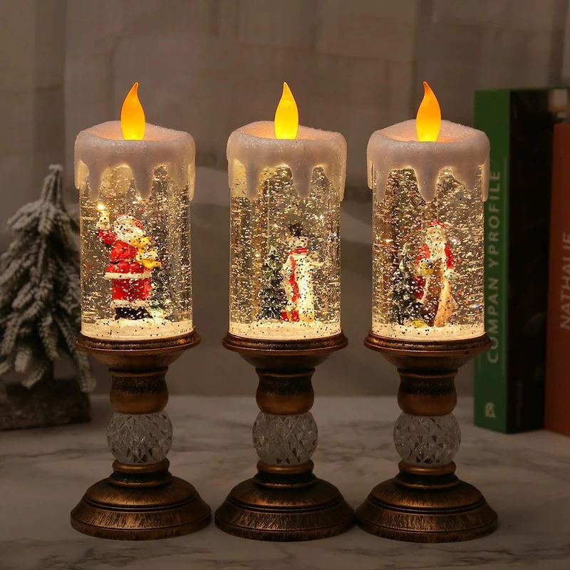 LED Snow Globe Candle Decoration Stornfield