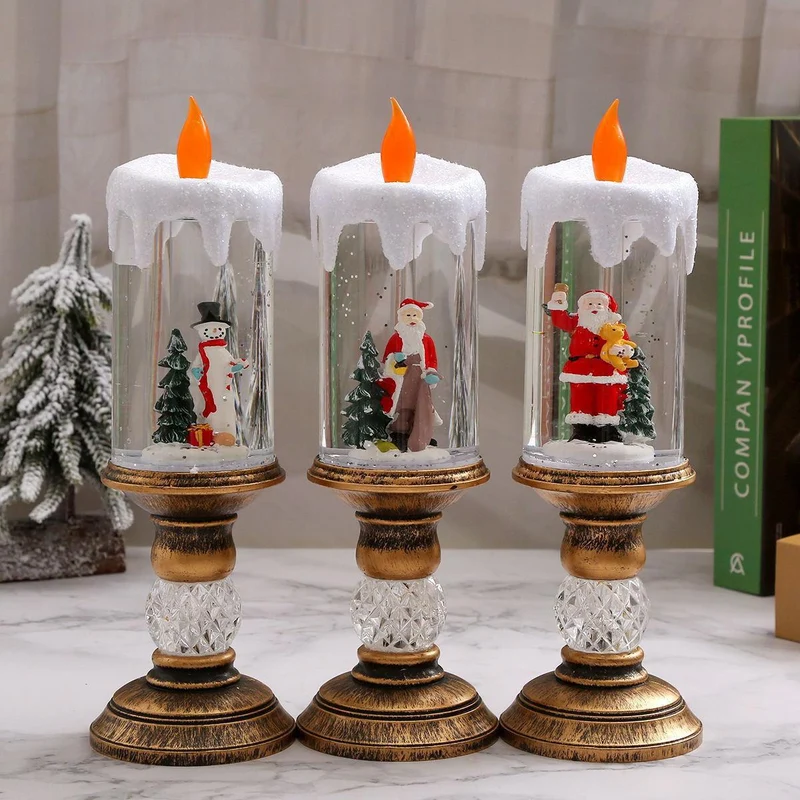 LED Snow Globe Candle Decoration Stornfield