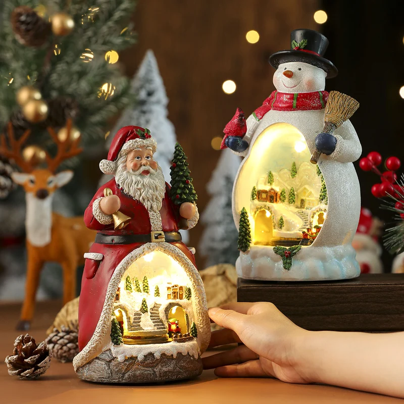 LED Light-Up Snowman Figurine Stornfield
