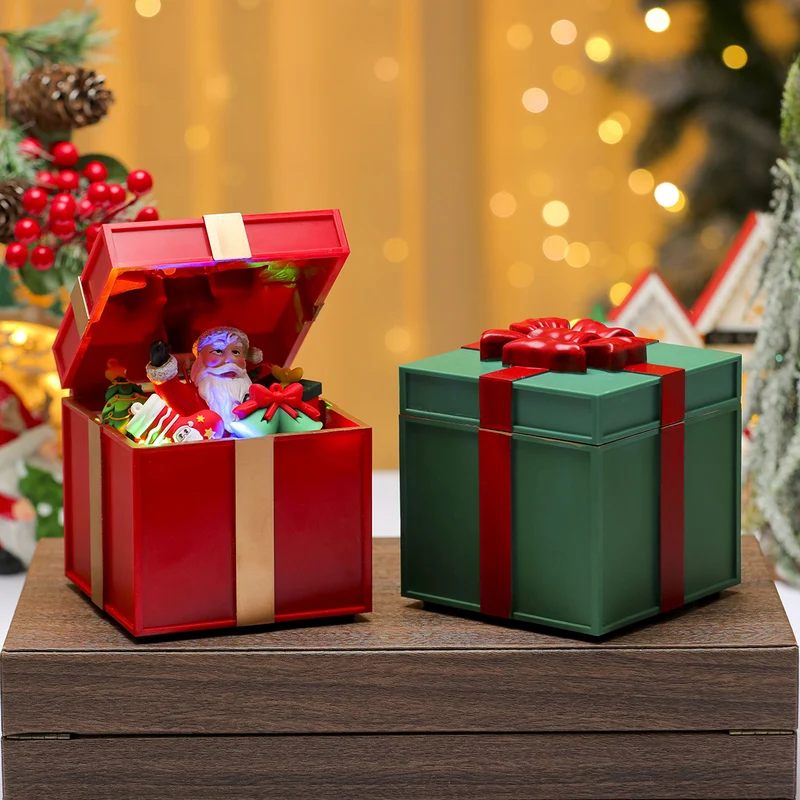 LED Light-Up Santa Gift Box Decoration Stornfield