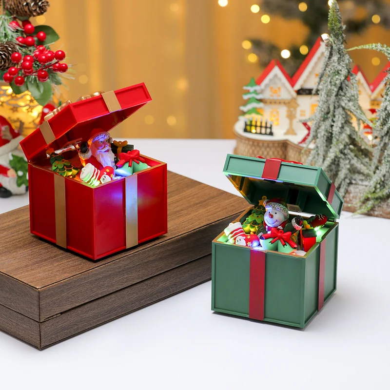 LED Light-Up Santa Gift Box Decoration Stornfield