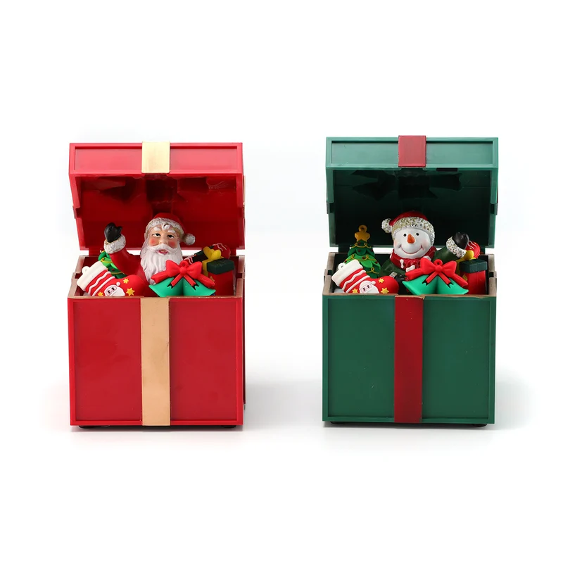 LED Light-Up Santa Gift Box Decoration Stornfield