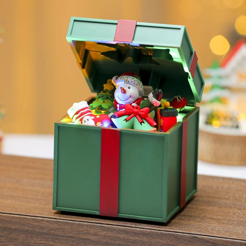 LED Light-Up Santa Gift Box Decoration Stornfield