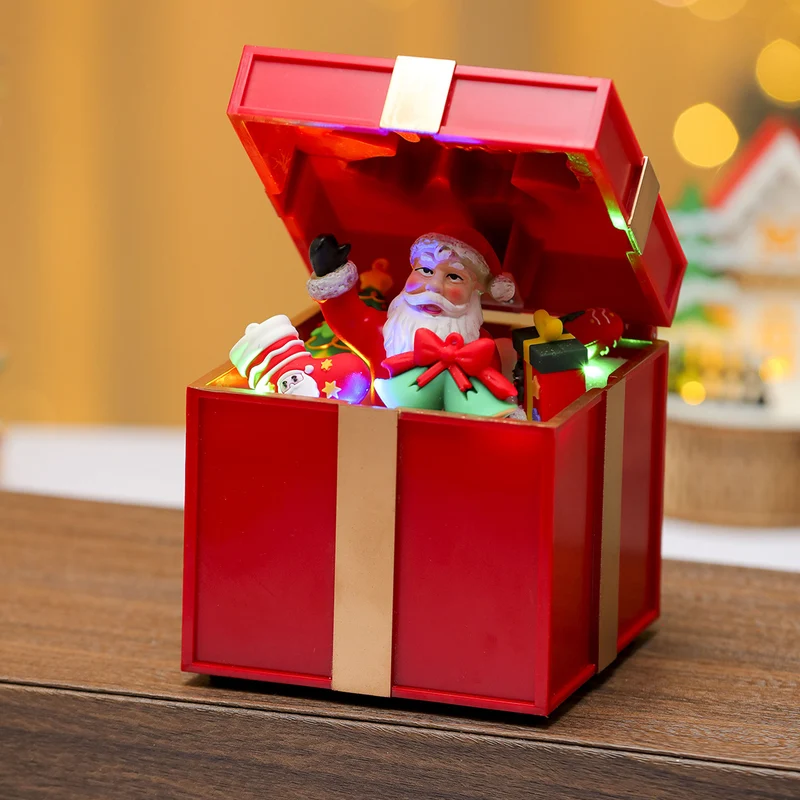 LED Light-Up Santa Gift Box Decoration Stornfield