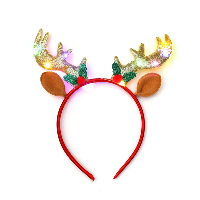LED Light-Up Reindeer Antler Headband Stornfield