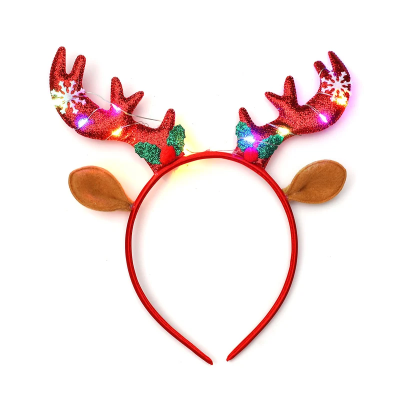 LED Light-Up Reindeer Antler Headband Stornfield