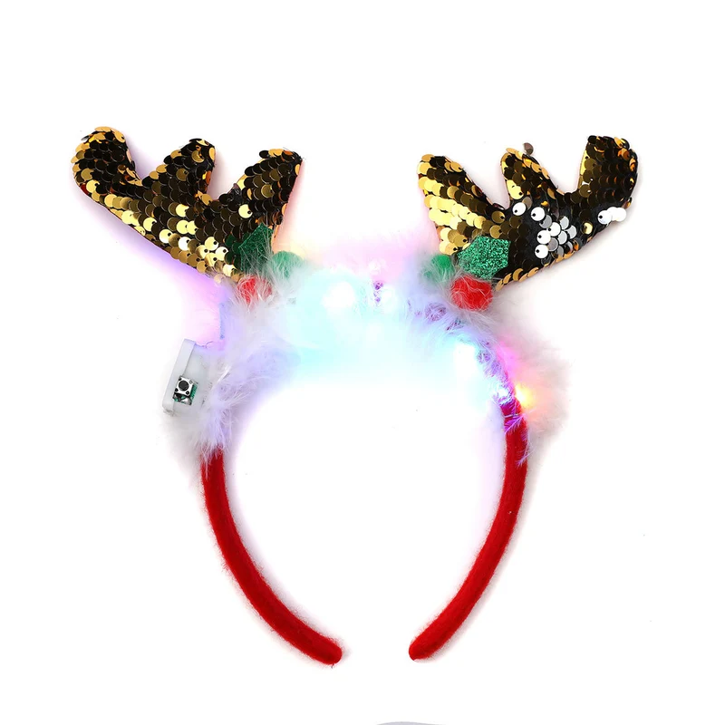 LED Light-Up Reindeer Antler Headband Stornfield