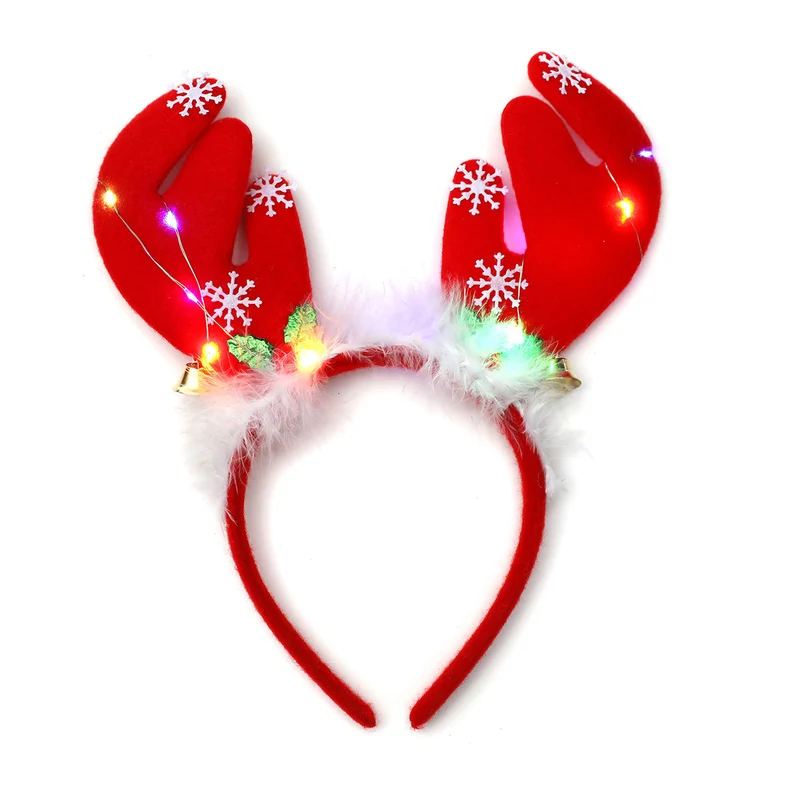 LED Light-Up Reindeer Antler Headband Stornfield