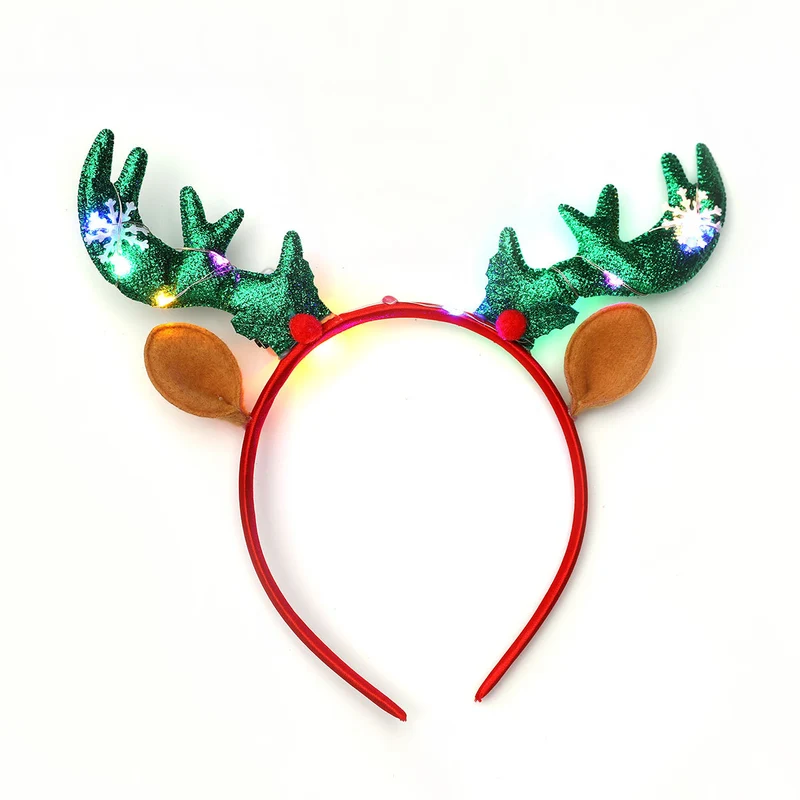 LED Light-Up Reindeer Antler Headband Stornfield