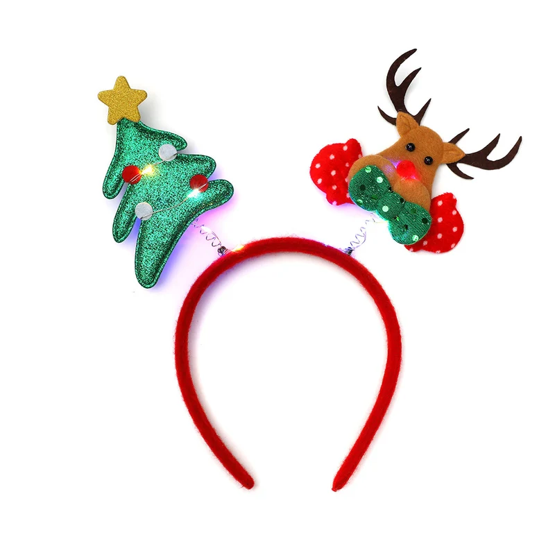 LED Light-Up Reindeer Antler Headband Stornfield