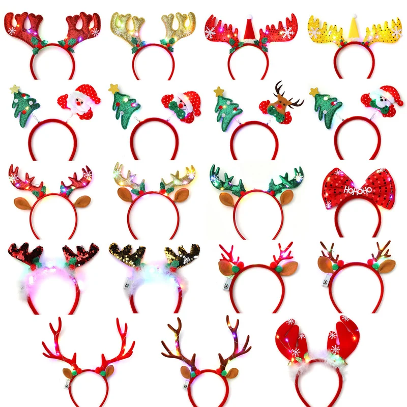 LED Light-Up Reindeer Antler Headband Stornfield