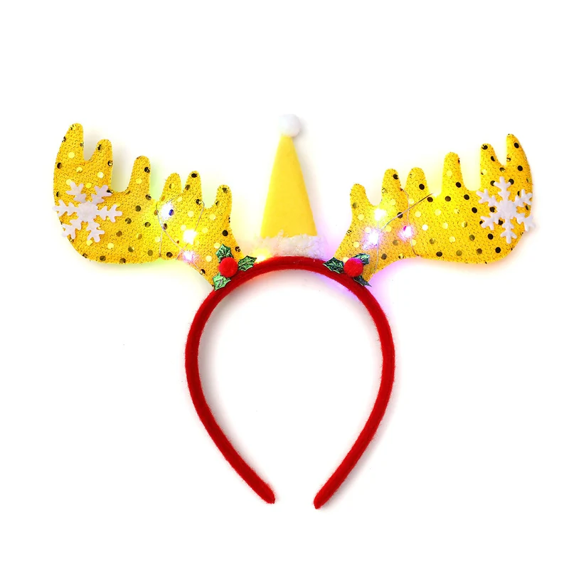 LED Light-Up Reindeer Antler Headband Stornfield