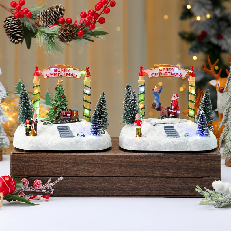 LED Light-Up Christmas Village Figurine Stornfield