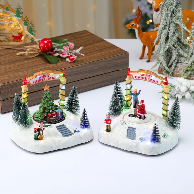 LED Light-Up Christmas Village Figurine Stornfield
