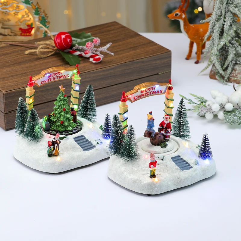 LED Light-Up Christmas Village Figurine Stornfield