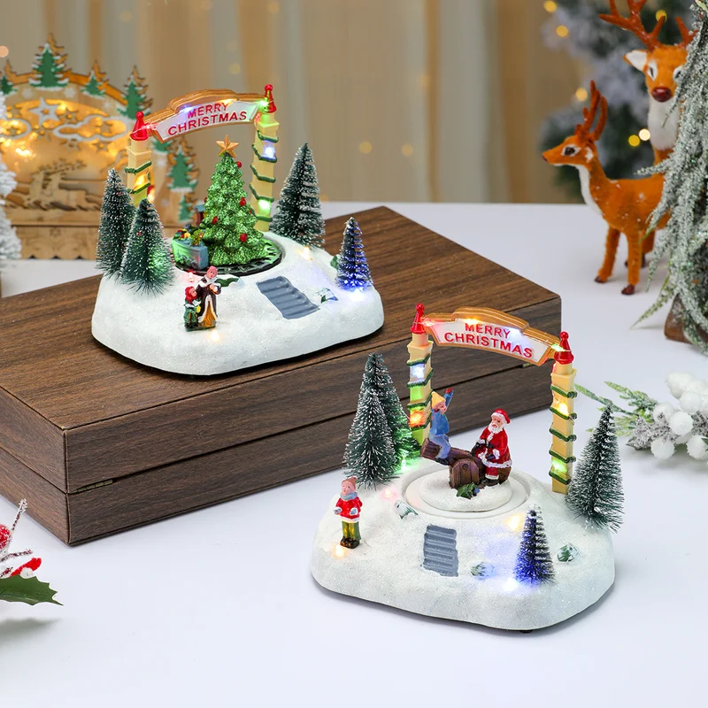 LED Light-Up Christmas Village Figurine Stornfield