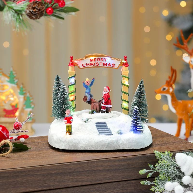 LED Light-Up Christmas Village Figurine Stornfield