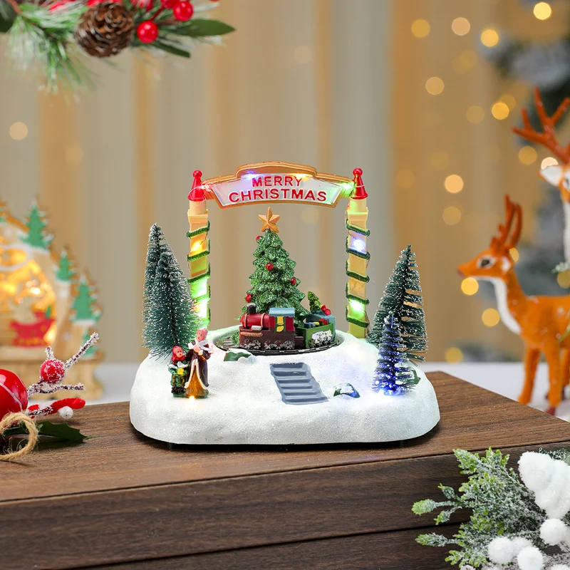 LED Light-Up Christmas Village Figurine Stornfield