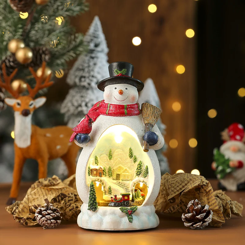 LED Illuminated Snowman Figurine Stornfield