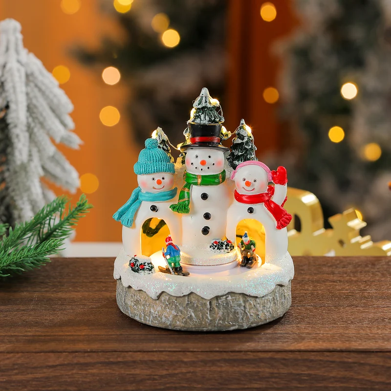 LED Illuminated Snowman Figurine Stornfield