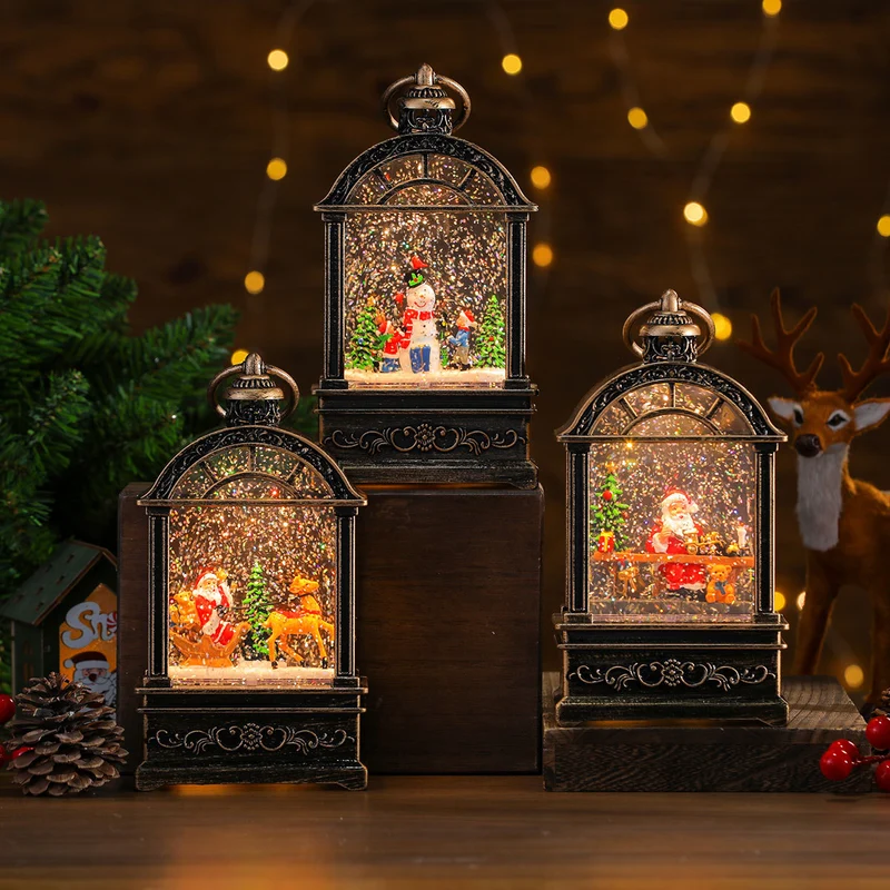 LED Illuminated Snow Globe Lantern Decoration Stornfield