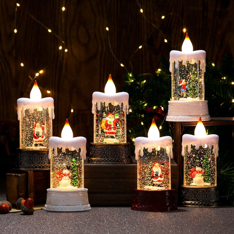 LED Illuminated Snow Globe Candle Decoration Stornfield
