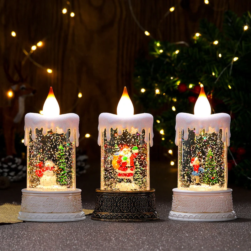 LED Illuminated Snow Globe Candle Decoration Stornfield