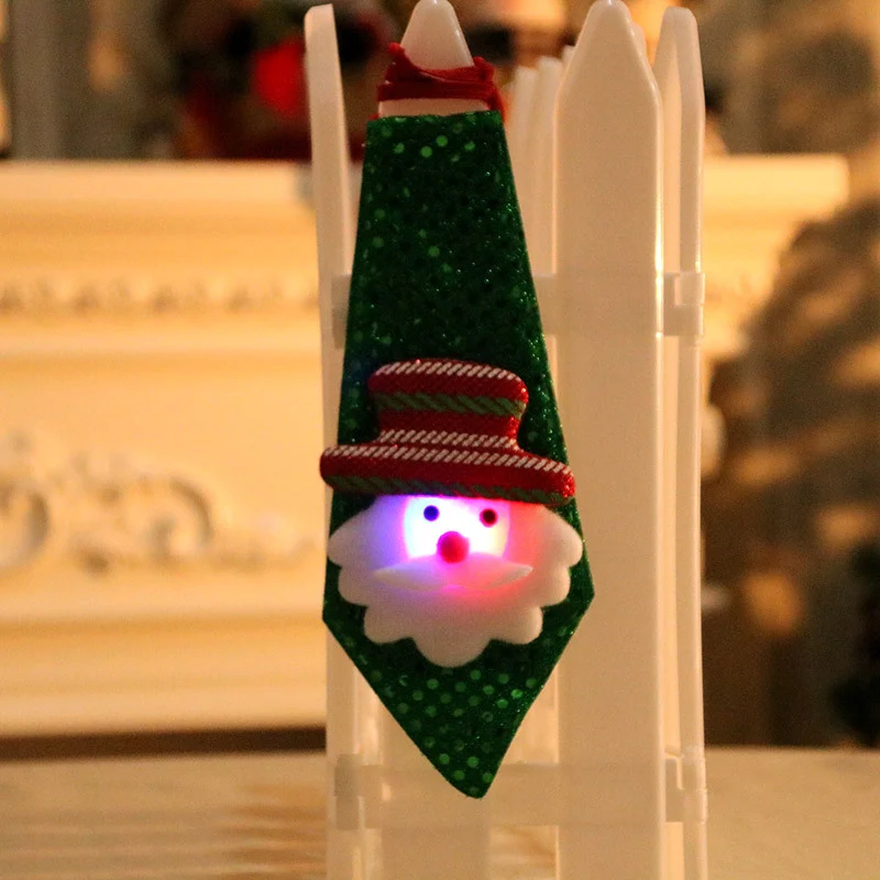 LED Illuminated Santa Tie Decoration Stornfield