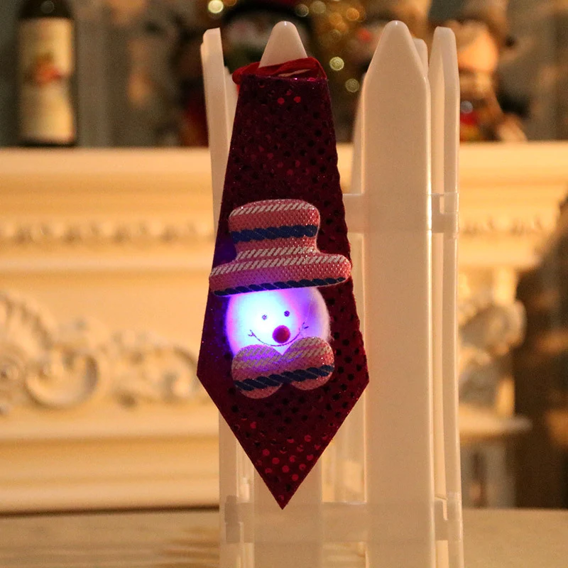 LED Illuminated Santa Tie Decoration Stornfield