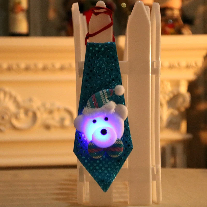 LED Illuminated Santa Tie Decoration Stornfield