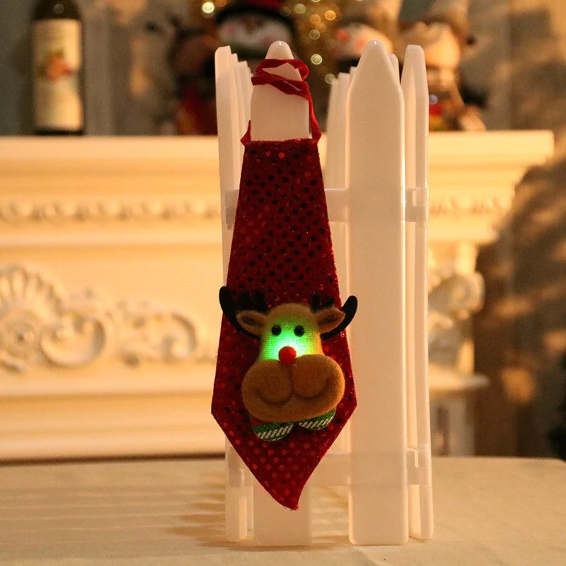 LED Illuminated Santa Tie Decoration Stornfield