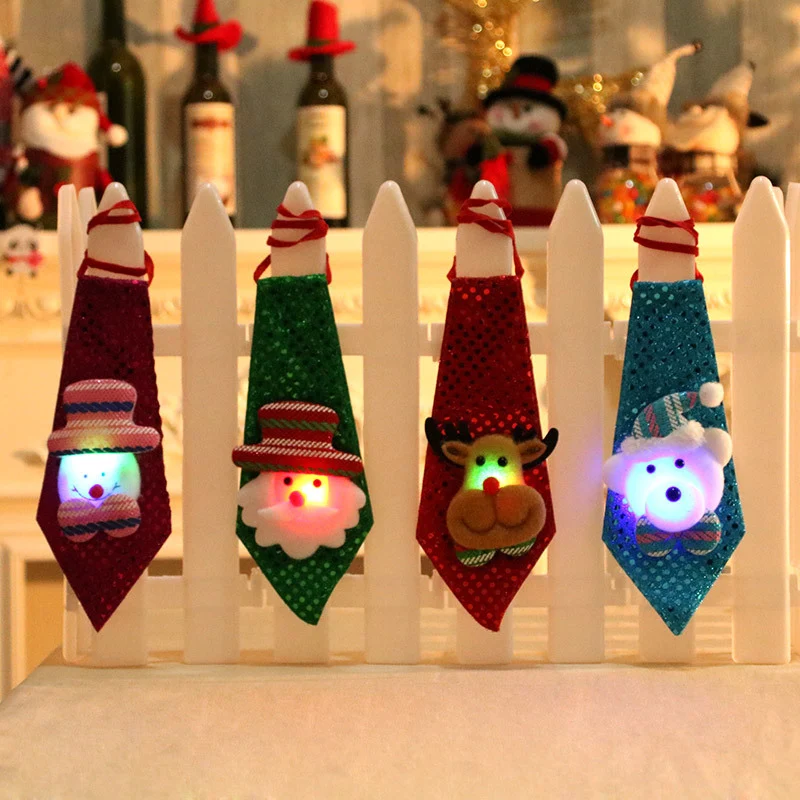 LED Illuminated Santa Tie Decoration Stornfield