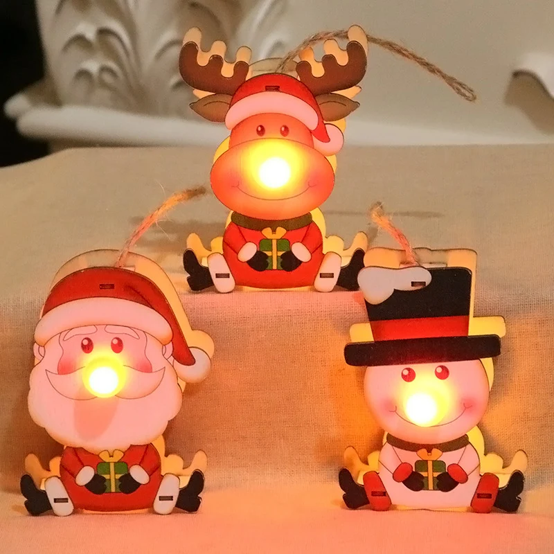 LED Illuminated Santa Ornament Stornfield