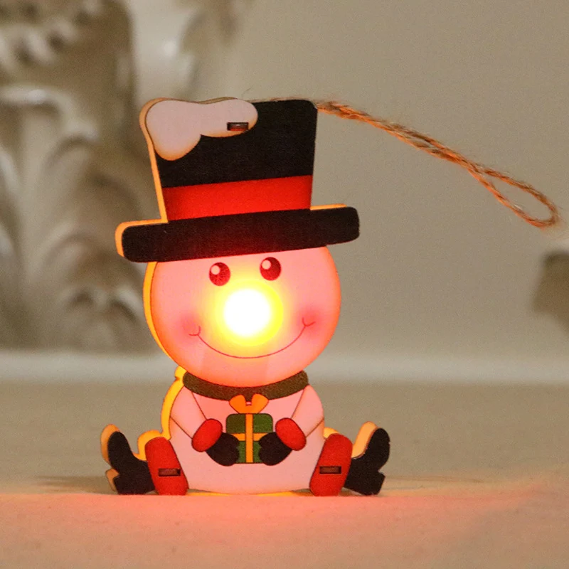 LED Illuminated Santa Ornament Stornfield