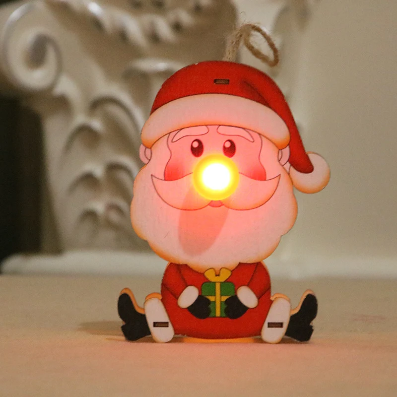 LED Illuminated Santa Ornament Stornfield