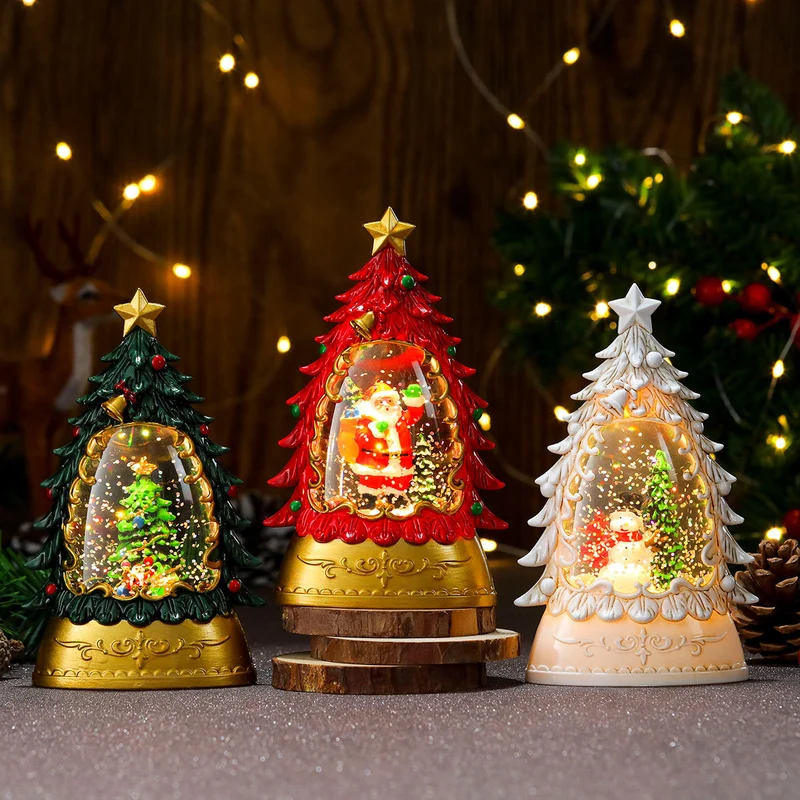 LED Illuminated Holiday Snow Globe Decoration Stornfield