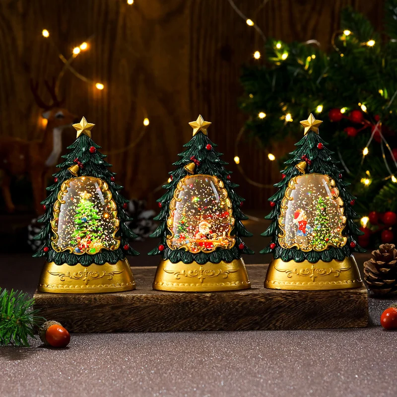LED Illuminated Holiday Snow Globe Decoration Stornfield