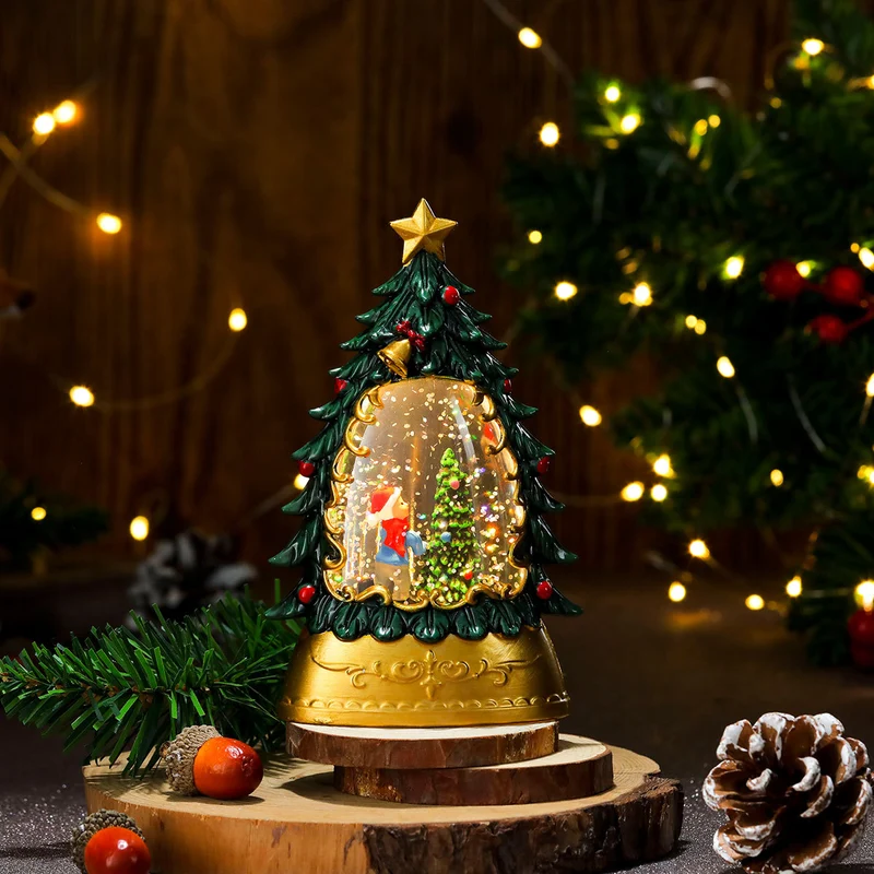 LED Illuminated Holiday Snow Globe Decoration Stornfield