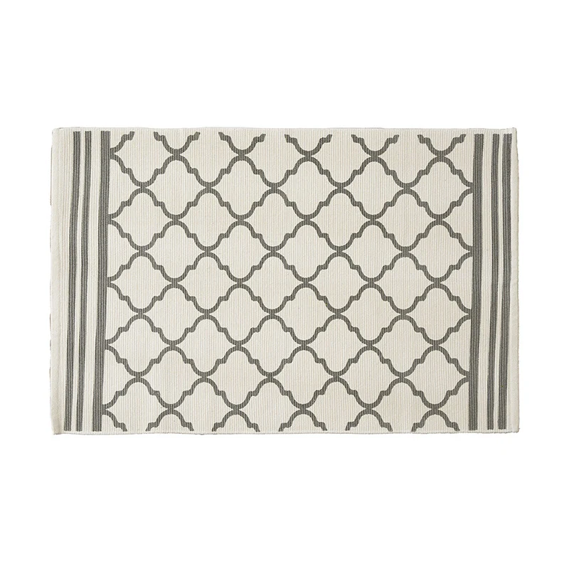 Living and entrance area mat with diamond pattern Stornfield
