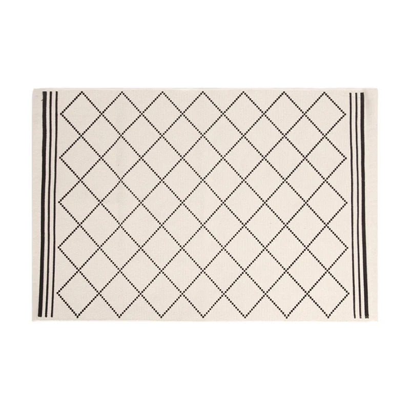 Living and entrance area mat with diamond pattern Stornfield