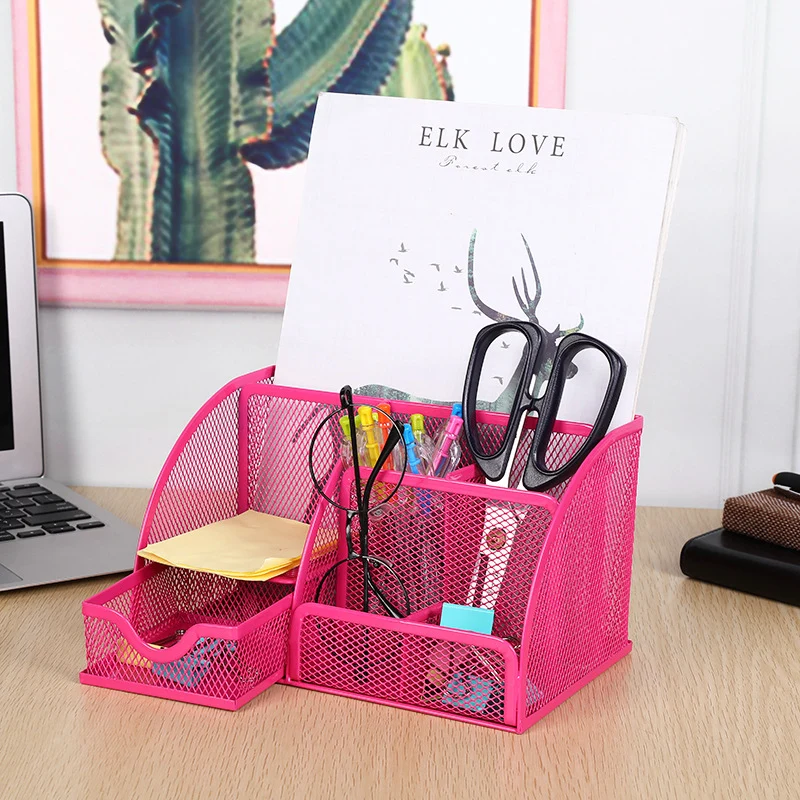Multi-Compartment Mesh Desk Organizer Stornfield