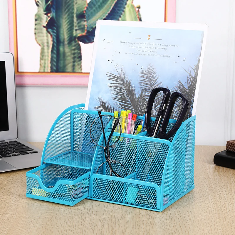 Multi-Compartment Mesh Desk Organizer Stornfield