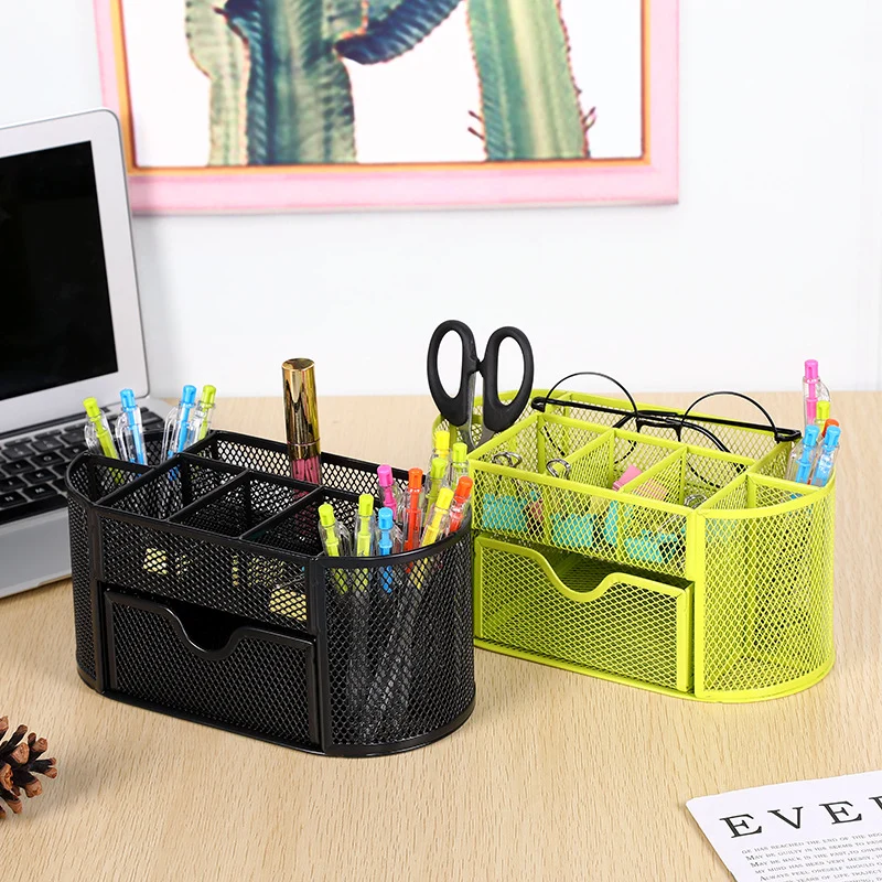 Mesh Desk Organizer with Drawer Stornfield